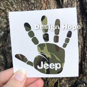 Jeep wave mini decal 3.5”